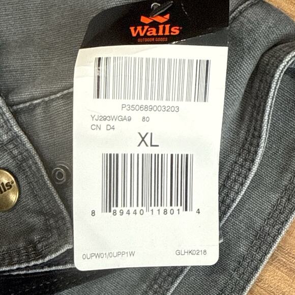 Vintage XL Men’s Walls Buffalo Fleece Lined Coat with Corduroy Collar NEW NWT - Picture 8 of 8